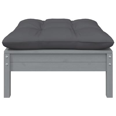 9-delige Loungeset met kussens massief grenenhout - thumbnail