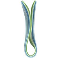 Creativ Company Quilling stroken, l: 78 cm, b: 5 mm, 120 gr, blauw, groen, lime groen, turquoise, 100 stuk/ 1 doos - thumbnail