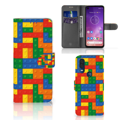 Motorola One Vision Telefoon Hoesje Blokken