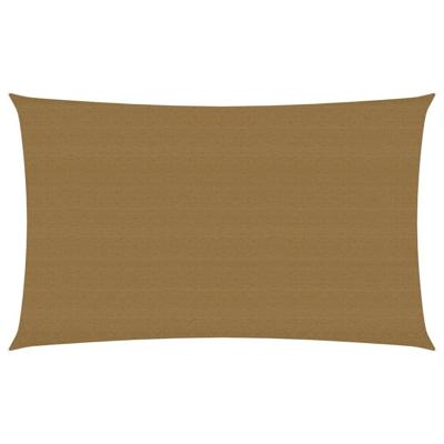 VidaXL Zonnezeil 160 g/m² 3x6 m hdpe taupe