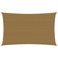 VidaXL Zonnezeil 160 g/m² 3x6 m hdpe taupe - thumbnail