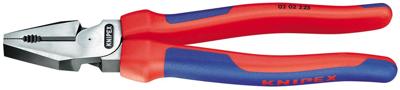 Knipex Kracht-kombitang | Meer-componentengrepen | Zwart geatramenteerd | Lengte 225 mm | Zelfbedieningskaart/blister - 02 02 225 SB