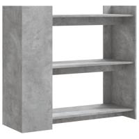 Wandtafel 100x35x90 cm bewerkt hout betongrijs - thumbnail