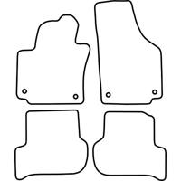 Automatten passend voor Volkswagen Golf Plus vanaf 2007 TMVW540 - thumbnail