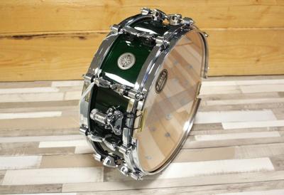 Tama PFM145-EFM Limited Edition Starphonic 14x5" snaredrum, Emerald Figured Maple