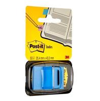 Post-it index standaard, ft 24,4 x 43,2 mm, houder met 50 tabs, blauw - thumbnail