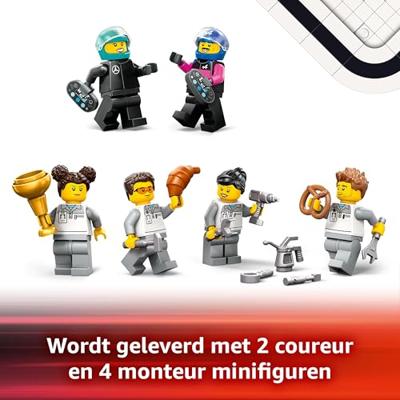 LEGO CITY F1 garage met Mercedes-AMG en Alpine auto's 60444 - thumbnail