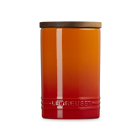 LE CREUSET - Signature - Voorraadpot 0,77l met houten deksel Oranjerood - thumbnail
