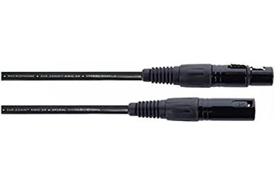 Cordial EM 6 FM XLR Verbindingskabel [1x XLR-bus 3-polig - 1x XLR-stekker 3-polig] Zwart