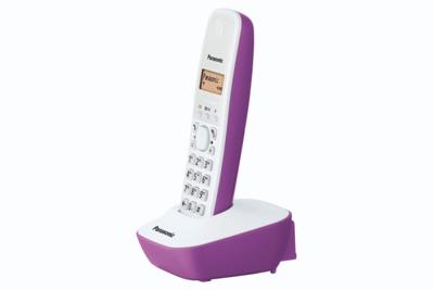 Panasonic KX-TG1611FRF Solo Draadloos antwoordapparaat Wit Paars - thumbnail