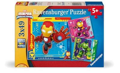 Ravensburger legpuzzel iron man en zijn geweldige vrienden - 3x49st.