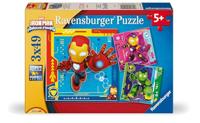 Ravensburger legpuzzel iron man en zijn geweldige vrienden - 3x49st. - thumbnail