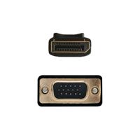 AISENS A125-0365 DisplayPort naar VGA-converterkabel, DP-stekker naar VGA, zwart, 2 m - thumbnail