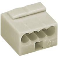 WAGO 243-304 Lasklem Flexibel: 0.6- Massief: -0.8 mm² Aantal polen: 4 1 stuk(s) Lichtgrijs - thumbnail