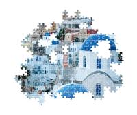 Clementoni high quality collection puzzel + poster santorini 1000 stukjes - thumbnail