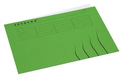 Vouwmap secolor a4 recy karton 250gr gn