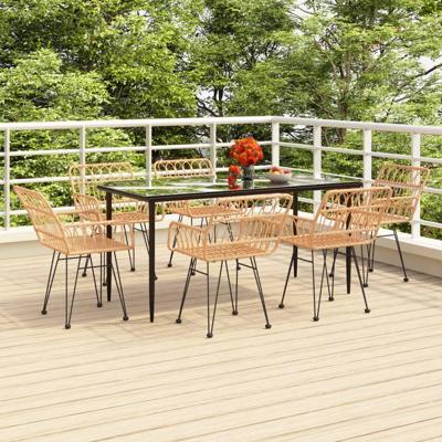 7-delige Tuinset poly rattan