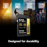 Lexar SDXC Professional 512GB BL 1800x UHS-II V60 gold - thumbnail