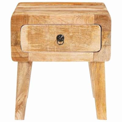 Bijzettafel met lade Bruin 40 x 32 x 46 cm Massief Mango Hout