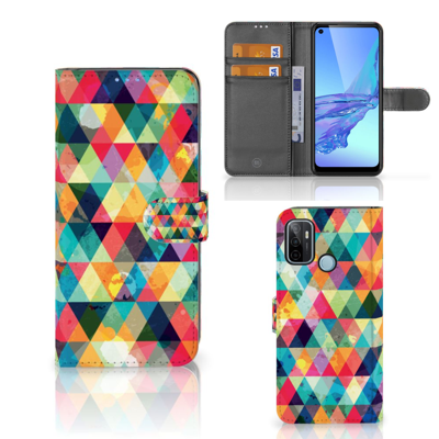 OPPO A53 | OPPO A53s Telefoon Hoesje Geruit