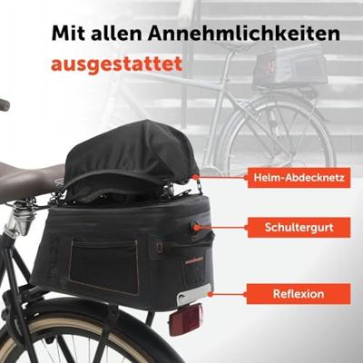 New looxs varo trunkbag - waterdichte schoudertas, zwart - thumbnail