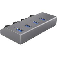 ICY BOX 4 Poorten Hub USB 3.0 Antraciet - thumbnail