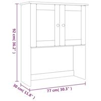 Opzetkast ALTA 77x30x92 cm massief grenenhout - thumbnail