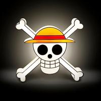 One Piece Lamp - Jolly Roger Skull (Straw Hats) - thumbnail