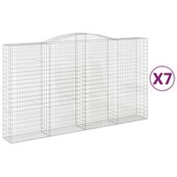 Schanskorven 7 st gewelfd 400x50x220/240 cm ijzer - thumbnail