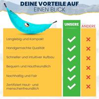 Ticket to the Moon Compact hangmat Turquoise - thumbnail