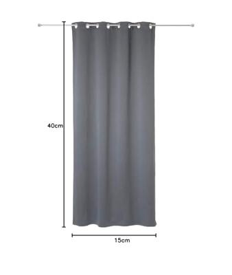 Gordijnen Atmosphera Ondoorzichtig Grijs Polyester 2 Stuks (135 x 240 cm)