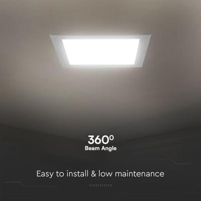 V-TAC VT-61018 104871 LED-inbouwpaneel Energielabel: E (A - G) 18 W Neutraalwit Wit