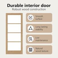 Binnendeur ORKDAL Bruin 83 x 202 cm - thumbnail