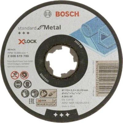 Bosch Accessoires Doorslijpschijf Metaal X-Lock 115X2.5mm - 2608619780