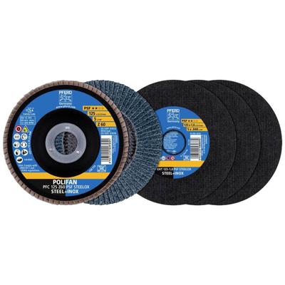 PFERD TOOLS 69198298 Lamellenschuurschijf Diameter 125 mm Boordiameter 22.23 mm RVS, Staal 1 set(s)