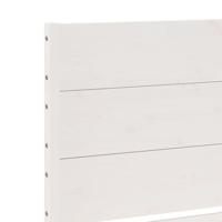 Bedframe extra lang zonder matras massief hout wit 140x220 cm - thumbnail
