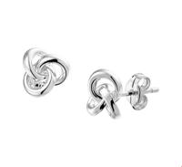 TFT Oorknoppen Knoop Witgoud Glanzend 7 mm x 7.5 mm - thumbnail