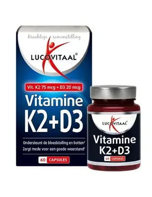 Lucovitaal Vitamine K2 + D3 60 Capsules Lucovitaal Vitamine K2 + D3 60 Capsules