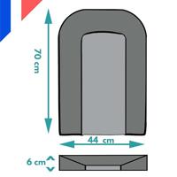 Aankleedkussen - LOOPING - BCLPC - Schuimplaat - Wit - thumbnail