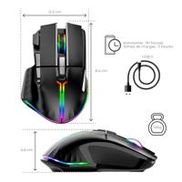 Wireless muis Spirit of Gamer Pro M5 Zwart 8000 dpi - thumbnail