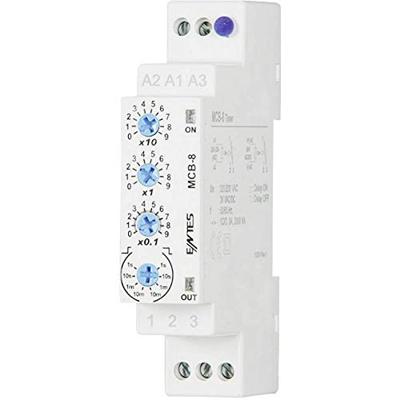 ENTES MCB-8 Tijdrelais Multifunctioneel 24 V/DC, 24 V/AC, 230 V/AC 1 stuk(s) Tijdsduur: 0.1 s - 30 h 1x wisselcontact