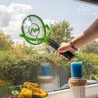 Gardigo Fly Swatter 90° Bzzz 25164 Vliegenmepper Stroomgaas (l x b x h) 445 x 228 x 28 mm Zwart, Groen 1 stuk(s) - thumbnail