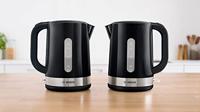 Bosch TWK6A513 waterkoker 1,7 l 2200 W Zwart, Roestvrijstaal - thumbnail