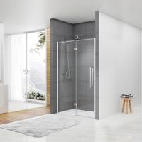 Nisdeur Van Rijn ST05 Draaideur Met Vaste Wand 120x200 cm 8 mm Chroom - thumbnail