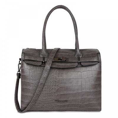 Wimona Liona Handtas Croco Grey Wimona Liona Handtas Croco Grey
