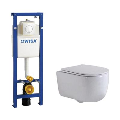 QeramiQ Dely Swirl Toiletset - 6.5x53cm - Wisa XS inbouwreservoir - slim zitting - witte bedieningsplaat - ronde knoppen - wit mat 0704406/sw1000766/SW1026257 QeramiQ Dely Swirl Toiletset - 6.5x53cm - Wisa XS inbouwreservoir - slim zitting - witte bedieningsplaat - ronde knoppen - wit mat 0704406/sw1000766/SW1026257