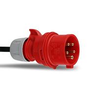 REV 0577740555 CEE verlengkabel, verlengkabel voor buiten, IP44. 10 m 11000 W, zwart - thumbnail
