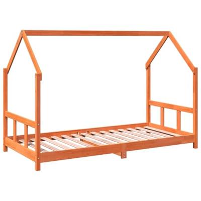 Kinderbedframe massief grenenhout wasbruin 90x190 cm Kinderbedframe massief grenenhout wasbruin 90x190 cm