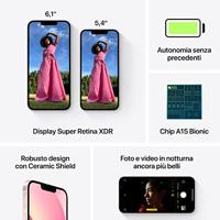 Apple iPhone 13 mini 13,7 cm (5.4") Dual SIM iOS 15 5G 256 GB Roze - thumbnail