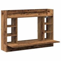 Aan de muur bevestigd bureau Oud hout 105 x 48 x 75 cm - thumbnail